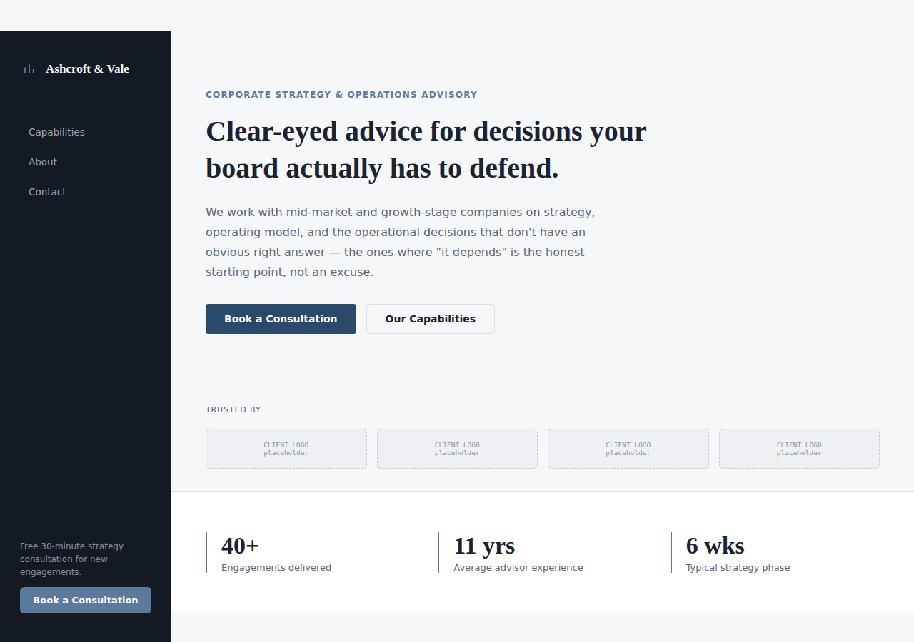 Corporate & Trusted direction preview
